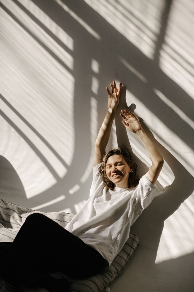Happy and relaxed